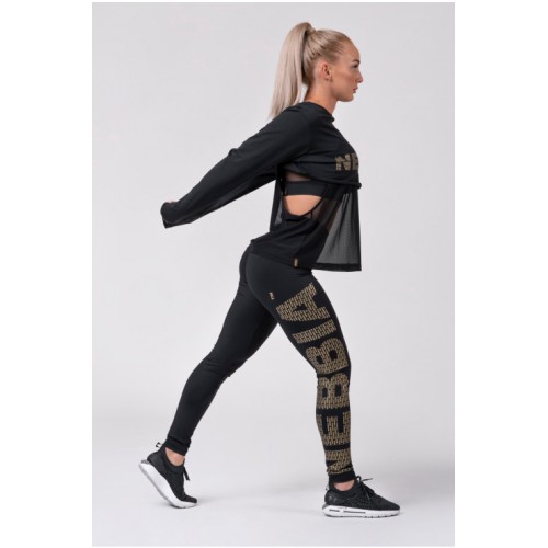 Nebbia Дамски клин Gold NEBBIA print leggings 827 - 4